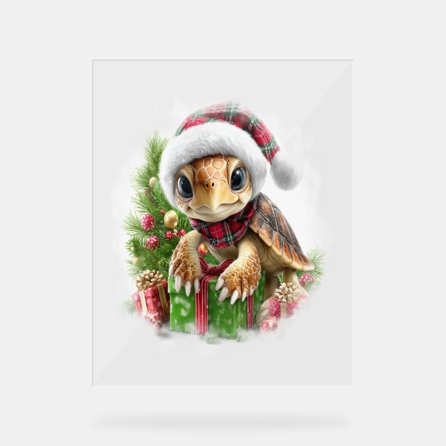Chemise de la tortue de mer Noël Santa Hat (Recto)