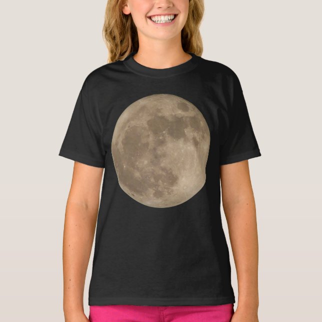 Chemise de lune Pleine lune T-shirt Chemise biolog (Devant)