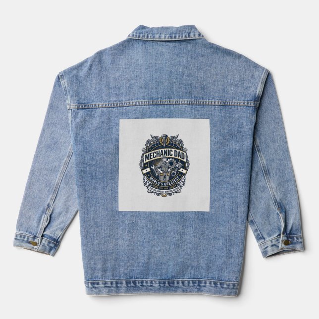Chemise de Mécanicien de la Fête des Pères Papa Dr (Verso)