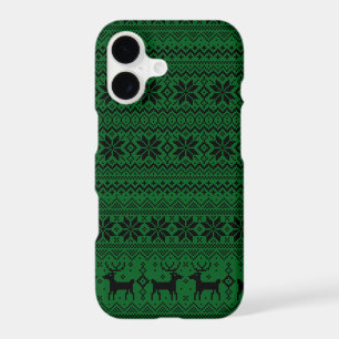Chemise de Noël à motif flocons de neige et rennes