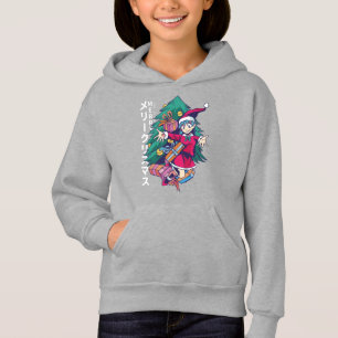 Chemise de Noël Anime - Fille heureuse avec chapea