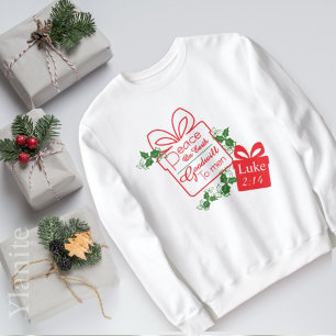 Chemise de Noël Paix sur Terre Bonne Volonté Sweat