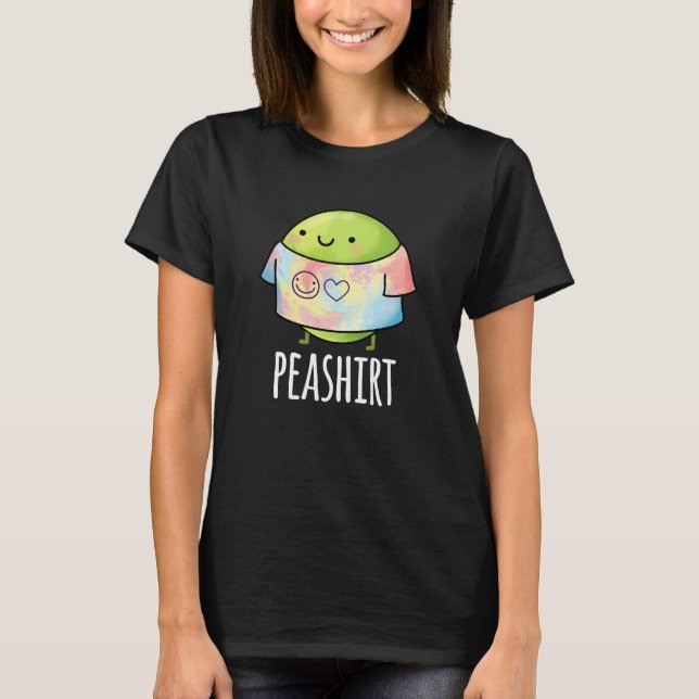 Chemise de pois drôle Veggie Pea TShirt Pun foncé  (Devant)