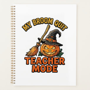 Chemise de professeur Halloween drôle Broom Troubl