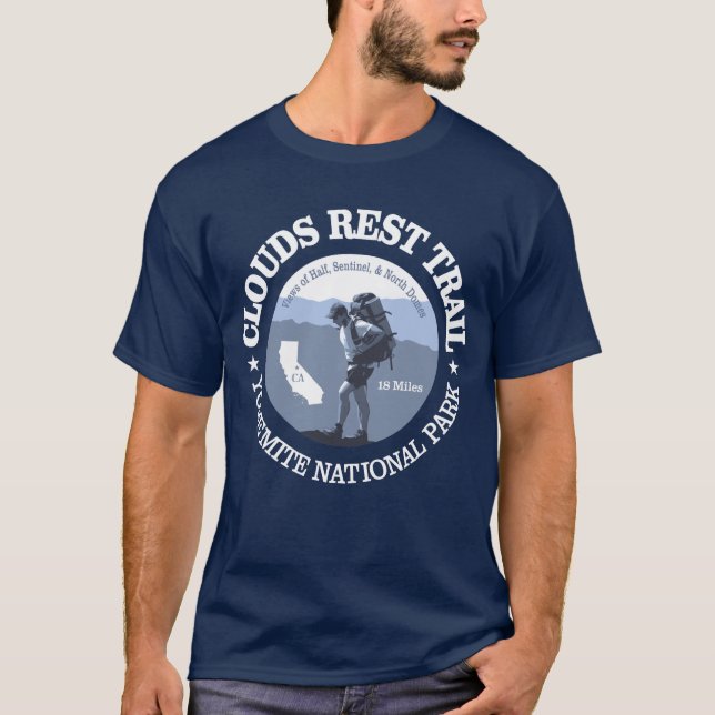 Chemise de repos nuages (BG) T-shirt (Devant)
