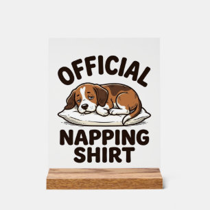 Chemise de repos officielle Chien endormi Design v
