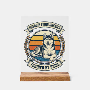 Chemise de sagesse Husky Gravure vintage Conceptio