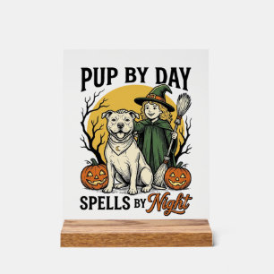 Chemise de sorcière de chien d'Halloween Gravure v