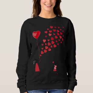 chemise de sweat pour femmes design Saint-Valentin