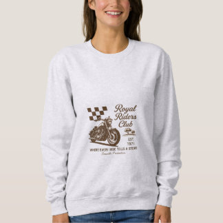 Chemise de sweat Royal Riders Club pour femmes mot