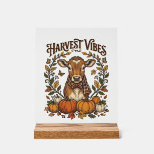 Chemise de veau d'automne Gravure vintage Moisson
