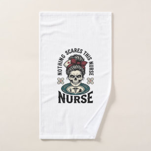 Chemise d'infirmière Halloween Graphique de crâne 