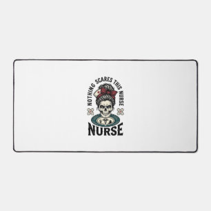Chemise d'infirmière Halloween Graphique de crâne 