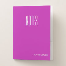 Cute Neon Purple Notes d'objet de l'école personna