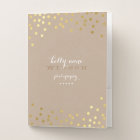FAUX GOLD CONFETTI SPOTS blanc sur kraft