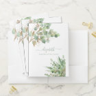 Greenery Watercolor Personalized monogram