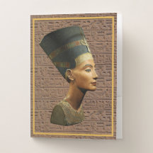 Nefertiti sur Hieroglyph arrière - plan
