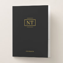 Simple Or Monogramme Noir Affaires Juridiques