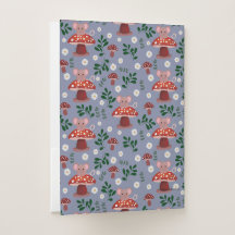 Souris et champignons Woodland Thème de la nature