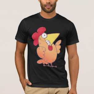 Chemise drôle de poulet du T-shirt   LOL de poule