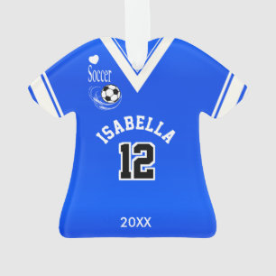 Chemise du football de bleu royal