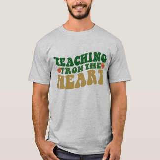 Chemise enseignant | Enseignement Du T-shirt Coeur