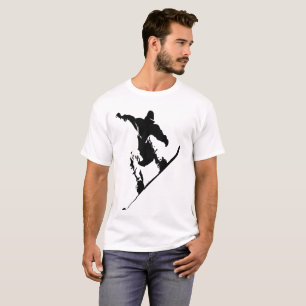 Chemise faisant du surf des neigese du T-shirt I