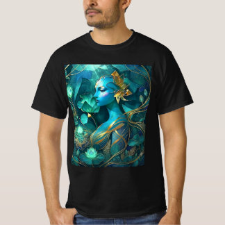 Chemise fantaisie T-Shirt Déesse Bleue Mystique |