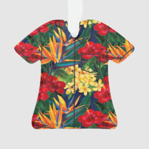 Chemise florale hawaïenne de paradis tropical