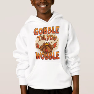 Chemise "Gobble 'Til You Wobble" Drôle pour Enfa