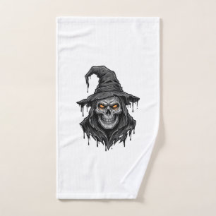 Chemise Halloween Chapeau De Sorcière Crâne Gravur