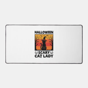 Chemise Halloween Dame de chat effrayant Gravure V