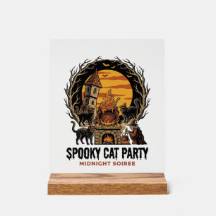 Chemise Halloween Gravure Vintage Fête de Chat Eff