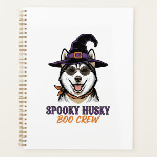 Chemise Husky Halloween Sorcière Chien Graphique V