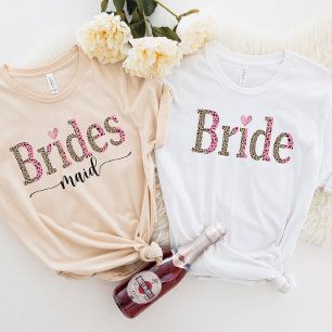 Chemise jumelle de la fête de la mariée, T-shirt d