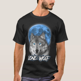 Chemise Loup Lone Howling Sur Lune Don T-Shirt Drô