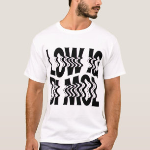 Chemise LOW IQ DI MOL   Texte Inversé T-Shirt Mème
