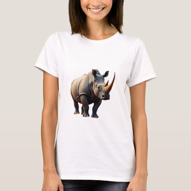 Chemise majestueuse Rhinoceros Savanna T-Shirt (Devant)