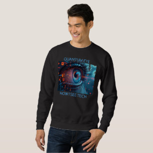 chemise noire en sweat pour hommes Quantum Eye tec