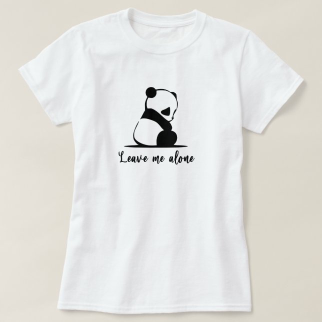 Chemise Panda T-shirt Cute Giant Panda Sad Panda S (Design devant)