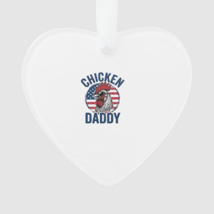Chemise patriotique vintage Coq Papa Poulet Desi