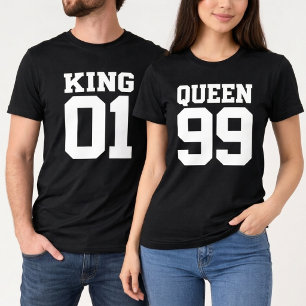 Chemise personnalisée Roi Reine Jersey  T-Shirt