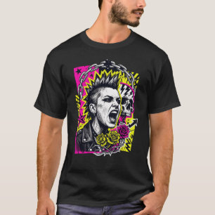Chemise Punk Chaos Riot T-shirt Graphique Neon Sku