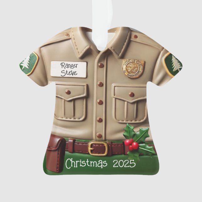 Chemise Ranger Park - Ornement de Noël personnalis (devant)