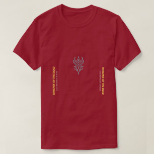 Chemise rouge fantaisie de T-shirt du murmure des