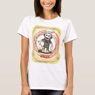 Chemise Sock Monkey Chef T-Shirt