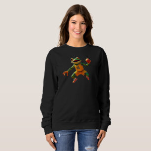 Chemise sweat femme Basketball Frog noire