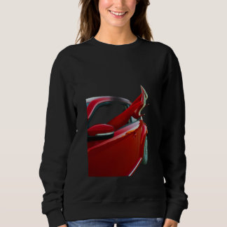 Chemise sweat rouge pour peindre la ville