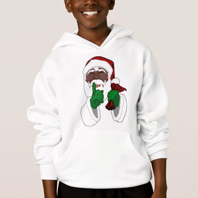 Chemise Sweat - shirt à capuche de Père Noël Sweat (Devant)