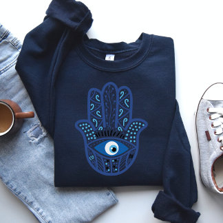 Chemise sweatshirt Mauvais Œil, Cadeau de protecti